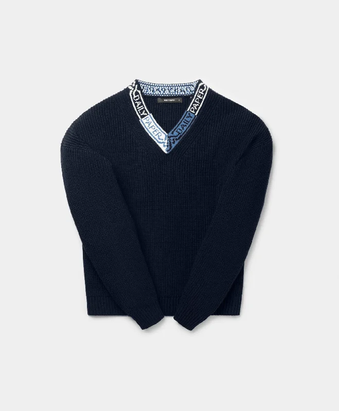 Timeless Elegance Deep Navy Roshaun Sweater