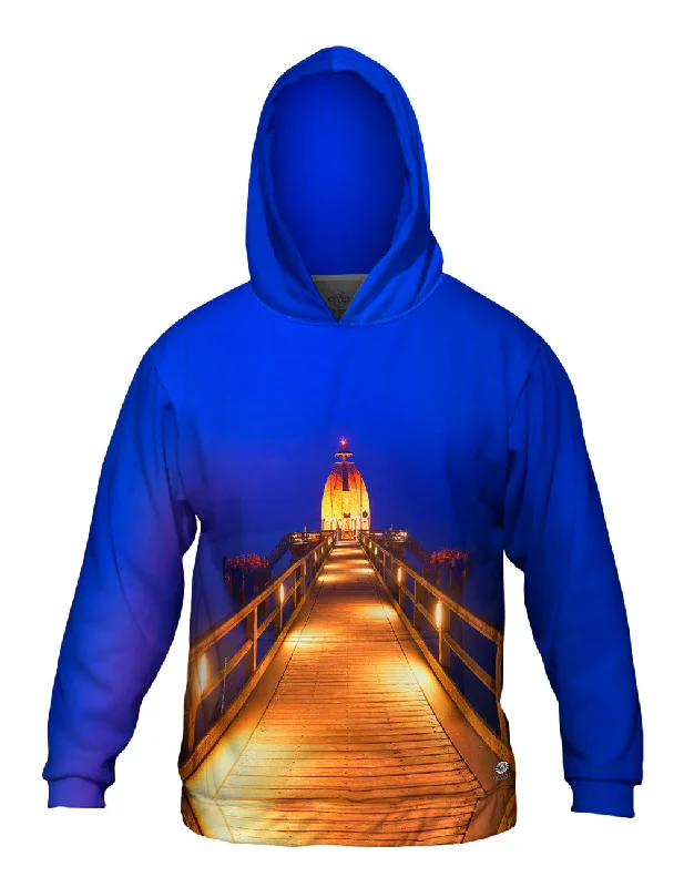 Preppy Casual Seebrucke Golden Blue Glow Pier