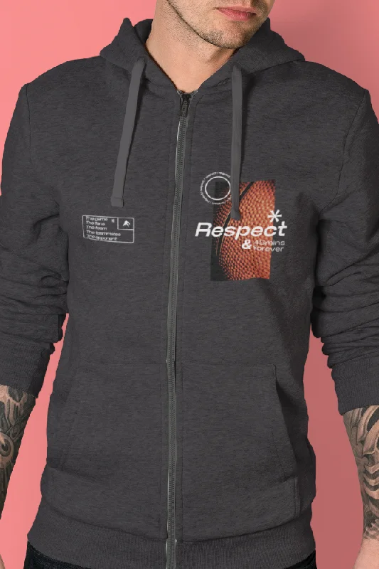 Smart Streetwear Respect, Full Zip Hoodie