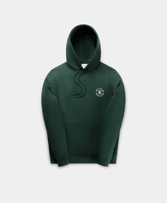 Sleek Outfit Pine Green Circle Hoodie