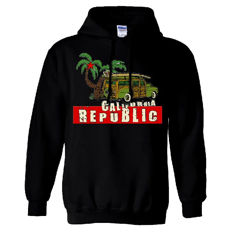 Vintage Chic California Republic Woody Sweatshirt Hoodie