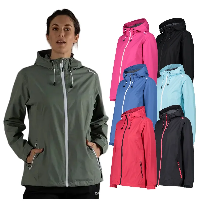 Retro Streetwear CMP Ladies Packable Breathable Waterproof Jacket