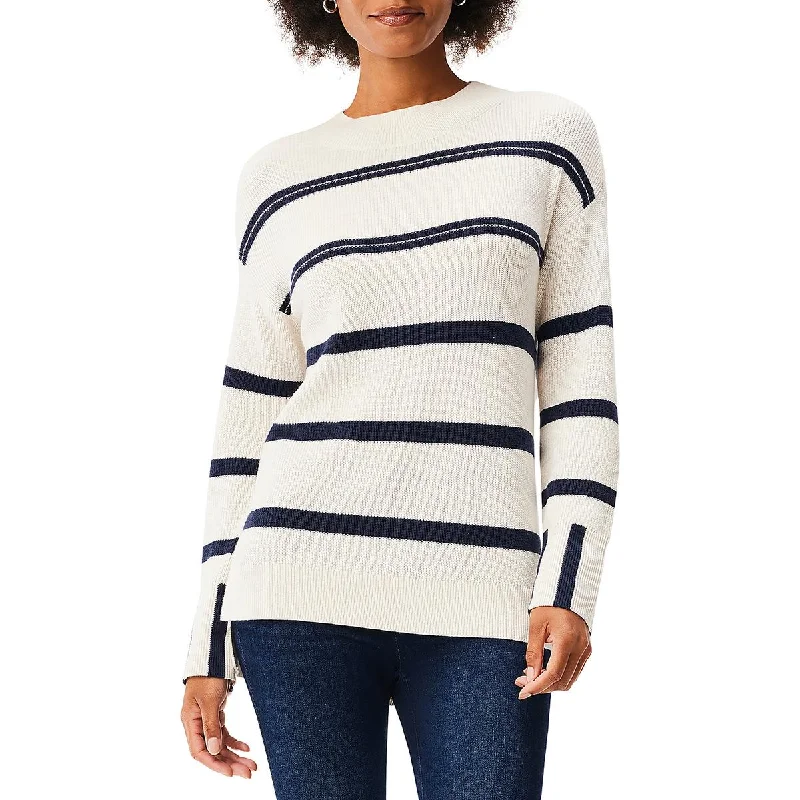 Classic Layers Nic + Zoe Womens Ribbed Casual Pullover Sweater