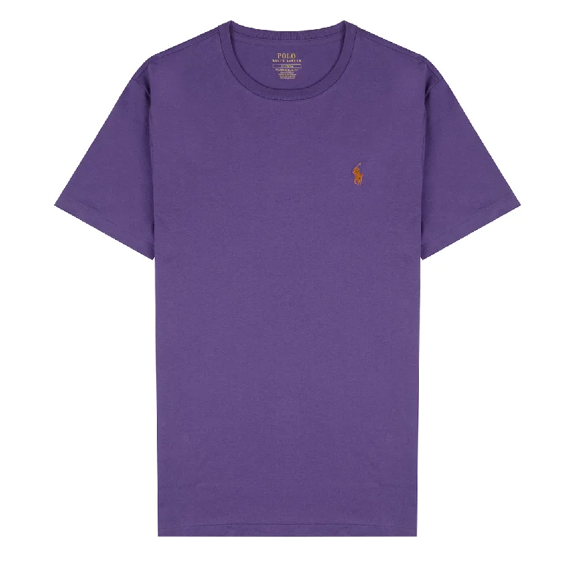 Contemporary Tailoring Polo Ralph Lauren Custom Slim Fit Cotton T-Shirt Tie Purple