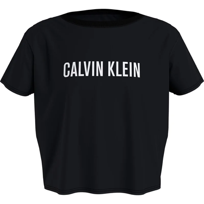 Boho Streetwear Calvin Klein Cropped T-shirt Pvh Black