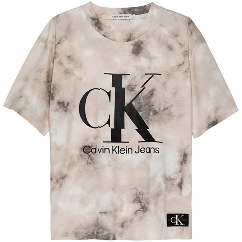 Bold Statement Calvin Klein T-Shirt Tie Dye Aop