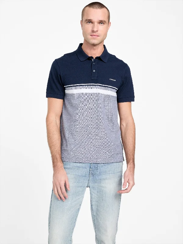 Indie Clothing Teo Color-Block Striped Polo