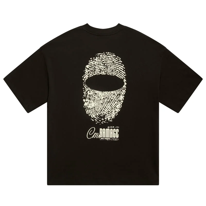 Classic Utility Criminal Damage Fingerprint Tee - Black