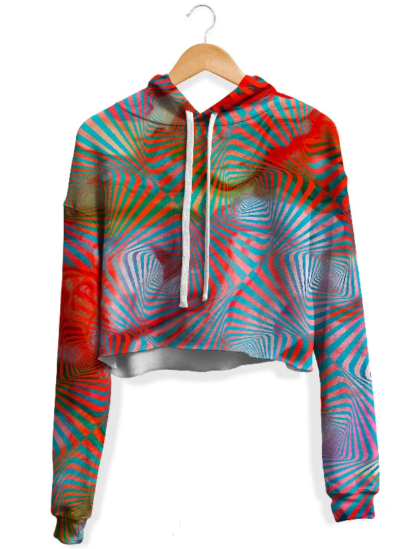 Playful Prints Solstice Fleece Crop Hoodie