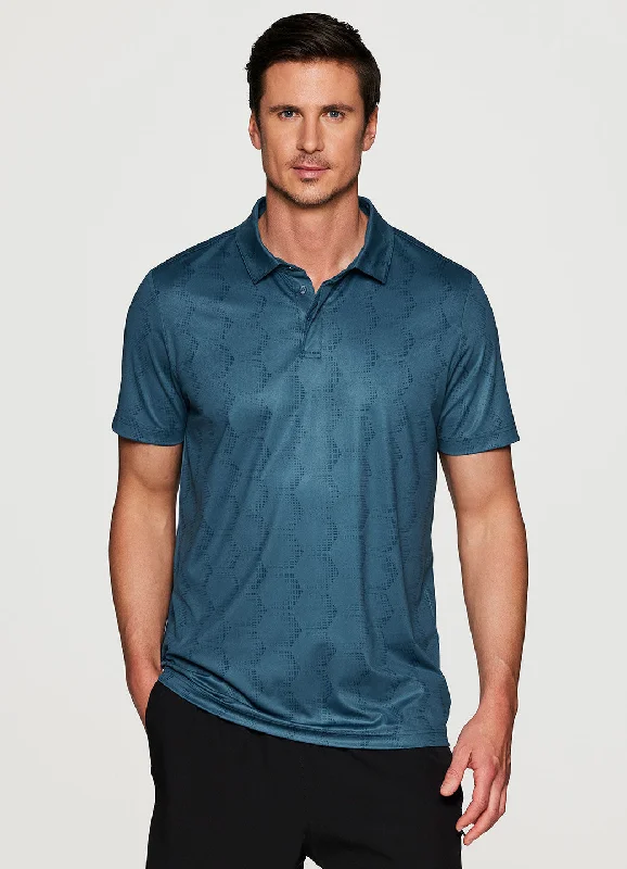 Fashion Forward Stay On Course Tonal Polo