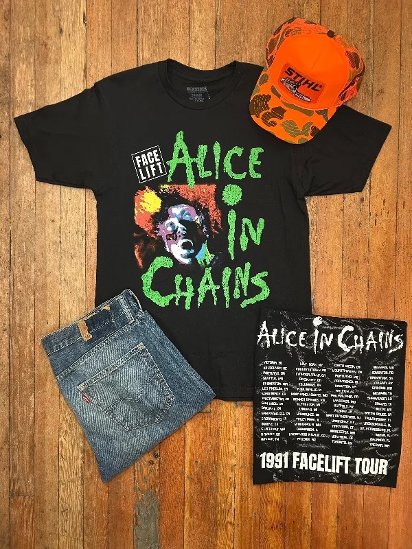 Sleek Sporty Alice In Chains Facelift Tour T-Shirt