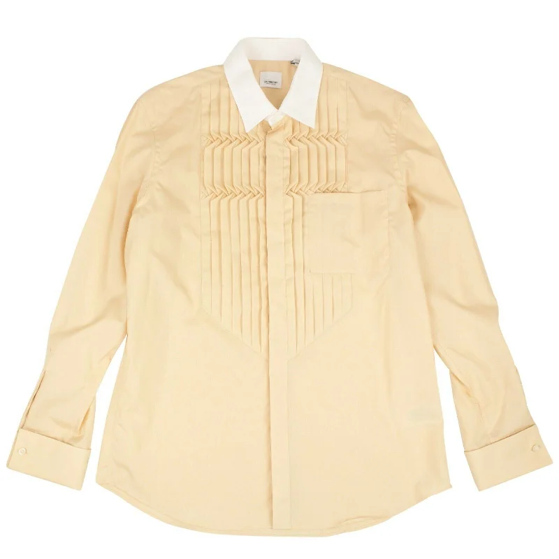 Timeless Elegance Burberry Buttermilk Collar Shirt - Tan