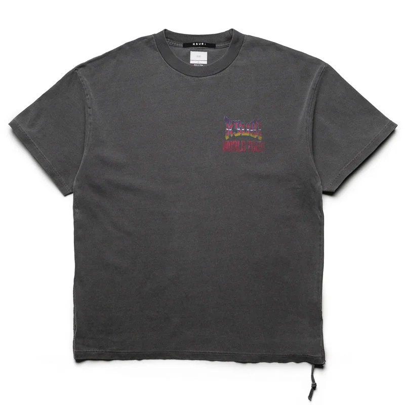 Classic Sporty Ksubi Global Ekcess Tee - Black Fade