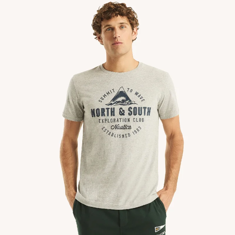 Country Style Nautica Mens Exploration Club Graphic T-Shirt