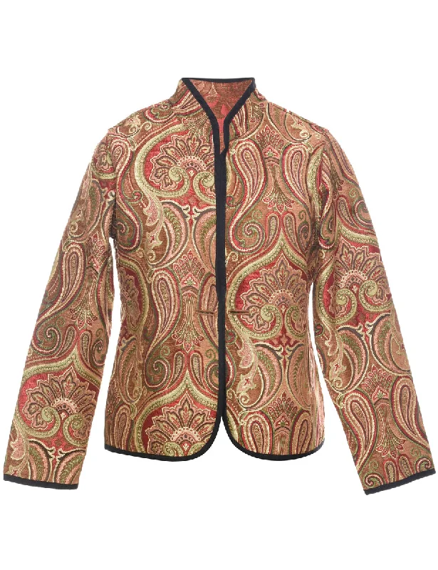 Timeless Prints Paisley Pattern Tapestry Jacket - M