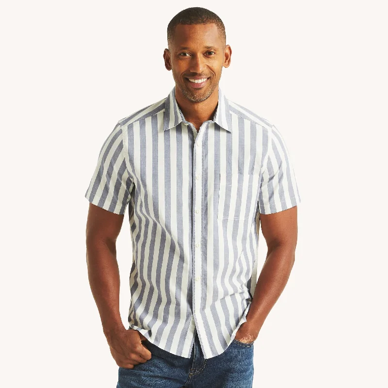 Smart Streetwear Nautica Mens Nautica Jeans Co. Striped Short-Sleeve Shirt