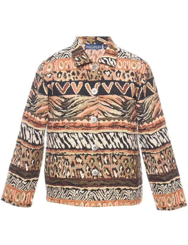 Minimal Earthy Jane Ashley Tapestry Jacket - S