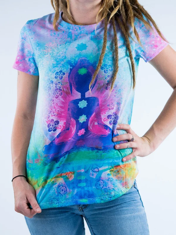 Preppy Minimalism Pastel Chakra Women's Crew