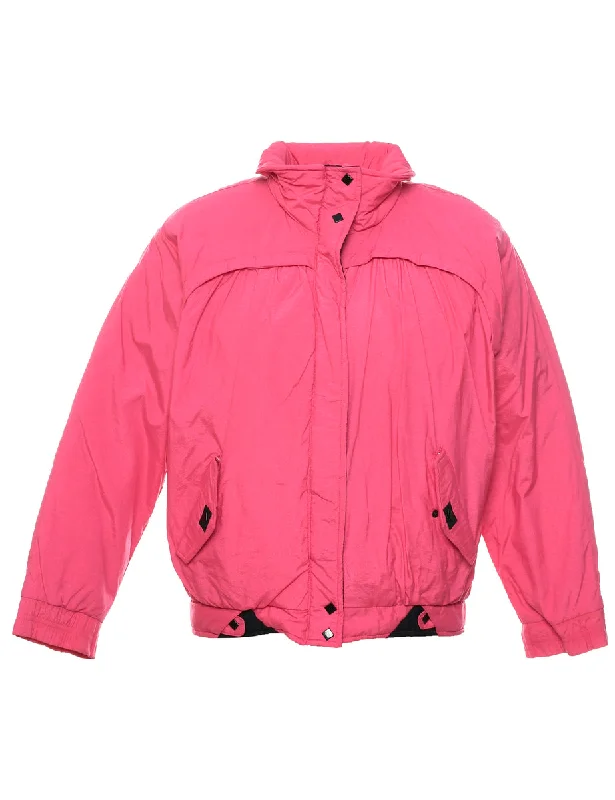 Timeless Modern Pink Ski Jacket - M