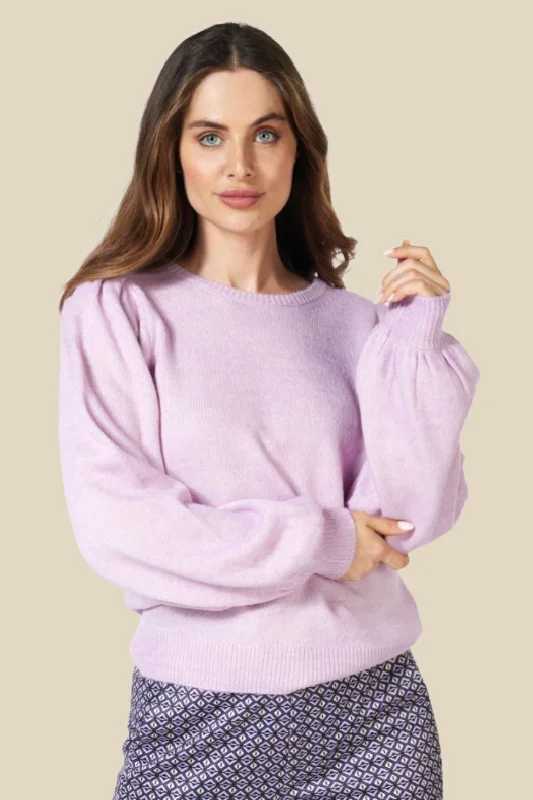 Soft Casual Puff Sleeve Sweater