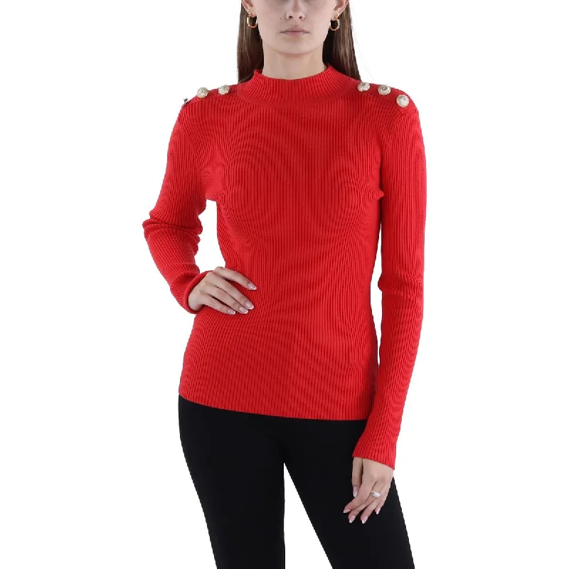 Contemporary Edge Generation Love Womens Paloma Knit Ribbed Pullover Sweater