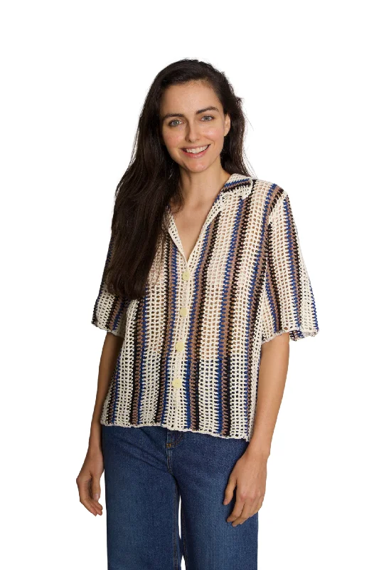 Soft Elegance Colby Crochet Shirt