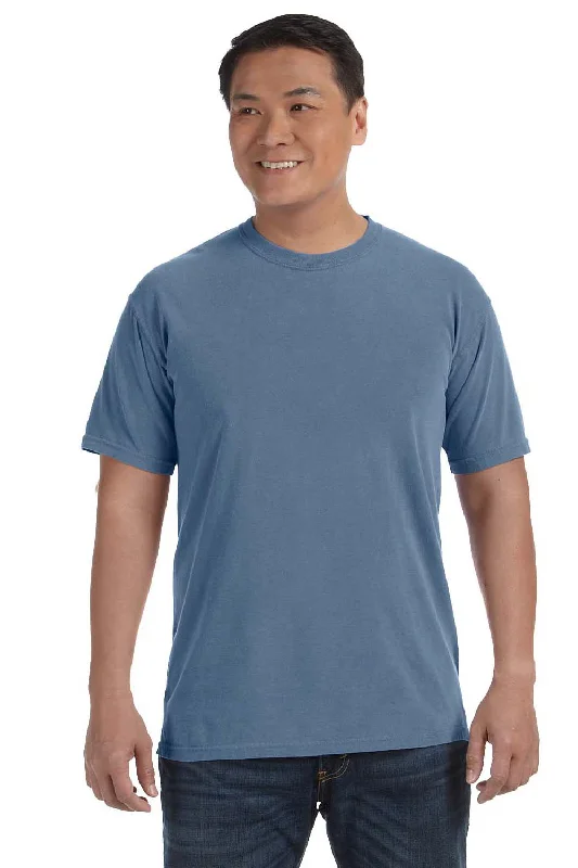 Heritage Style Comfort Colors Mens Short Sleeve Crewneck T-Shirt - Blue Jean