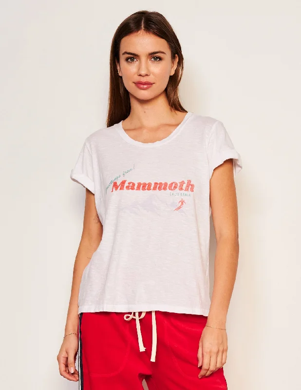 Clean Fashion Sundry Mammoth Rolled Sleeve Tee in Optic White