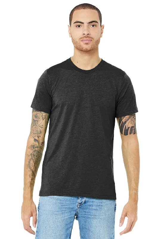 Country Style Bella + Canvas Mens Short Sleeve Crewneck T-Shirt - Charcoal Black