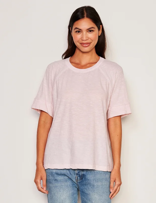 Playful Prints Sundry Boyfriend Tee in Flush Pink