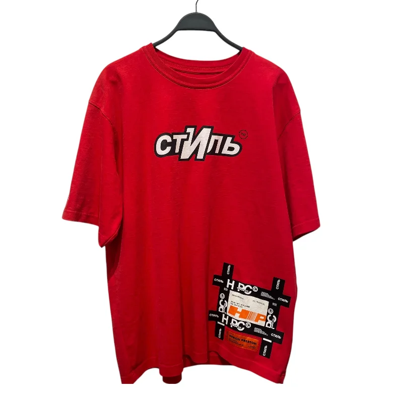 Sleek Outfit HERON PRESTON/T-Shirt/L/Cotton/RED/Graphic/