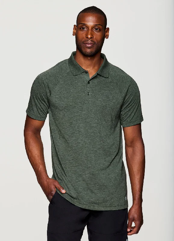 Monochrome Look Stay On Course Heathered Polo