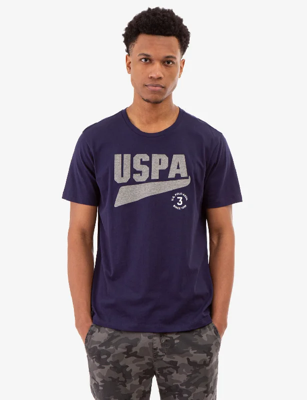 Vintage Tailoring CONTRAST HEATHER USPA GRAPHIC T-SHIRT