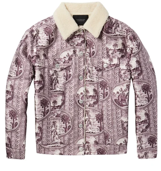 Urban Prints Scotch & Soda printed trucker jacket