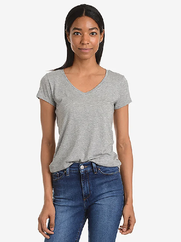 Sporty Tailoring Fitted V-Neck Marcy Tee