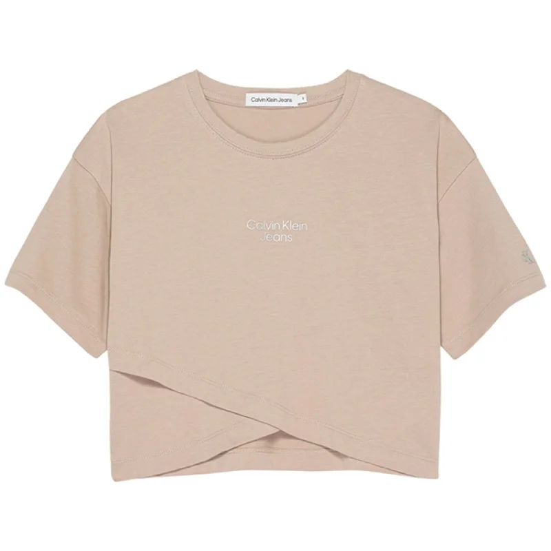 Streetwear Luxe Calvin Klein Stack Logo Overlap T-Shirt Merino