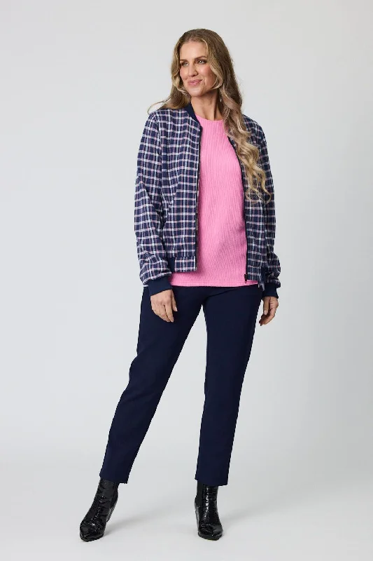 Sophisticated Casual Democracy- Ellie Check Jacket