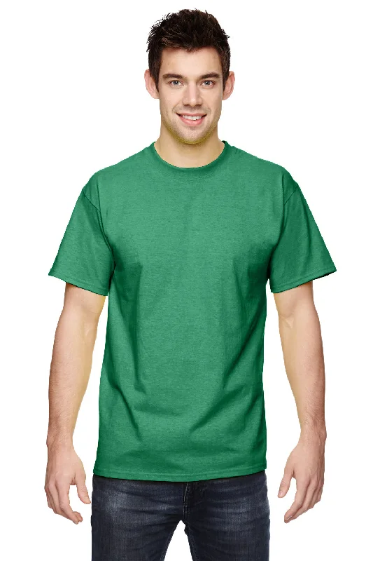 Classic Denim Fruit Of The Loom Mens HD Jersey Short Sleeve Crewneck T-Shirt - Clover Green - Closeout