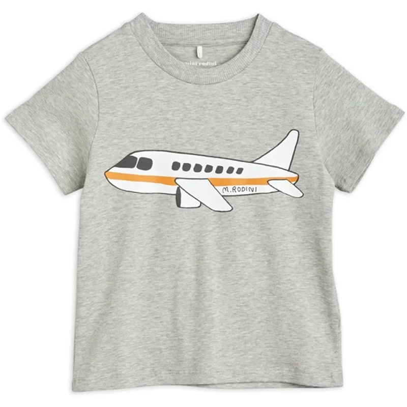 Timeless Modern Mini Rodini Airplane Sp T-shirt Grey melange