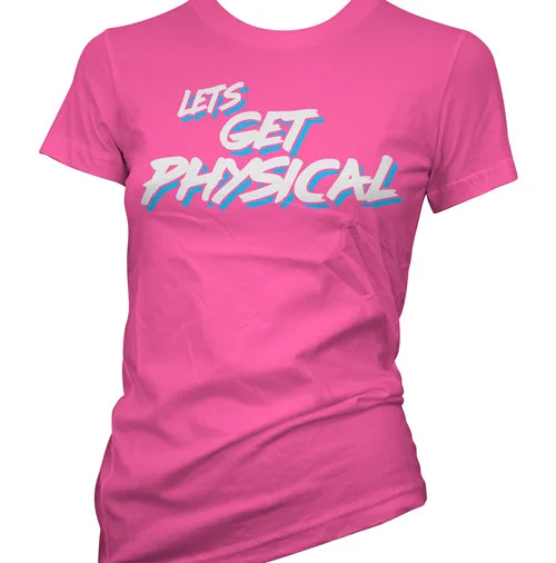 Retro Minimalism Lets Get Physical Women's T-Shirt