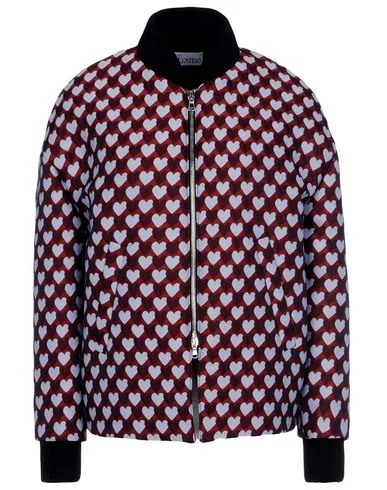 Cozy Tailoring Jacquard heart bomber