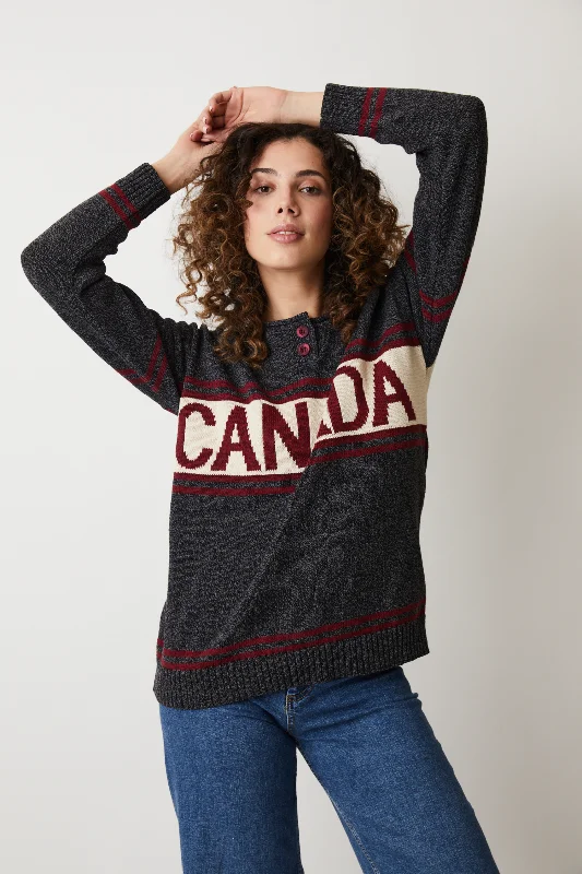 Simplistic Fashion Canada Henley Sweater