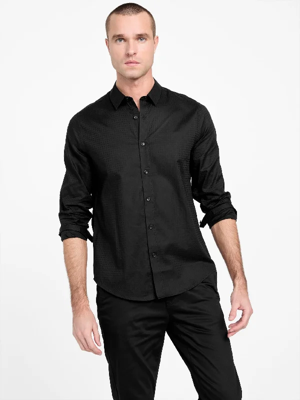 Travel Outfit Gary Textured Shirt