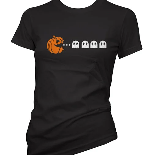 Relaxed Sportwear Pumpkin Pac Man Women's T-Shirt