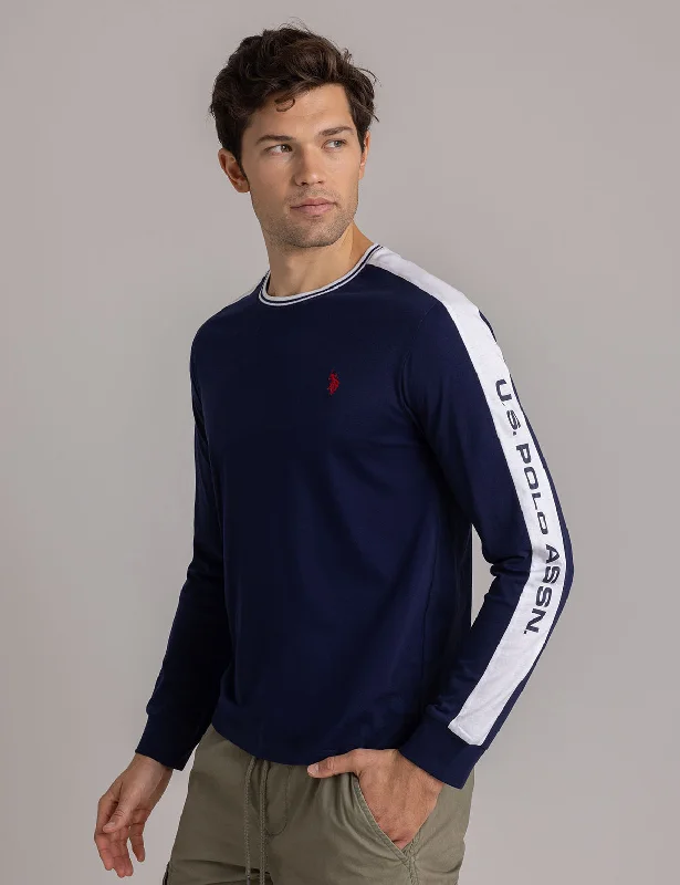 Softcore Fashion TIPPED WORDMARK LONG SLEEVE T-SHIRT