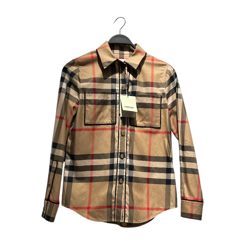 Contemporary Pastels BURBERRY LONDON/Shirt/Plaid/Cotton/BEG/