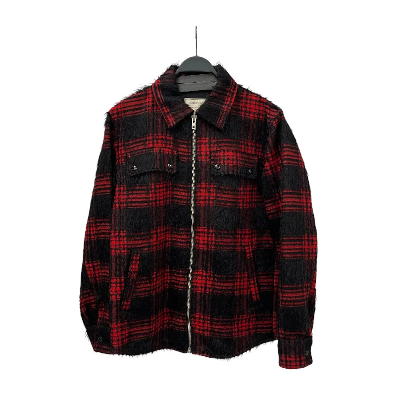 Elevated Everyday MAISON KITSUNE/Jacket/M/Wool/RED/Hombre Check/