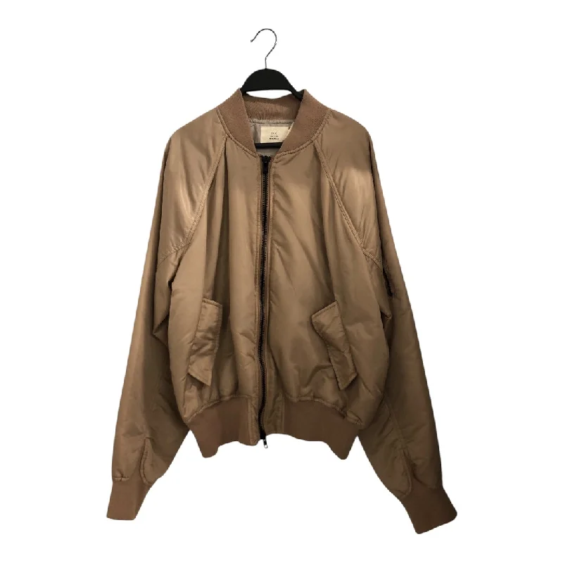 Athleisure Wear FOG ESSENTIALS/Jacket/M/Nylon/KHK/TAN/BRONZE SATIN BOMBER JKT