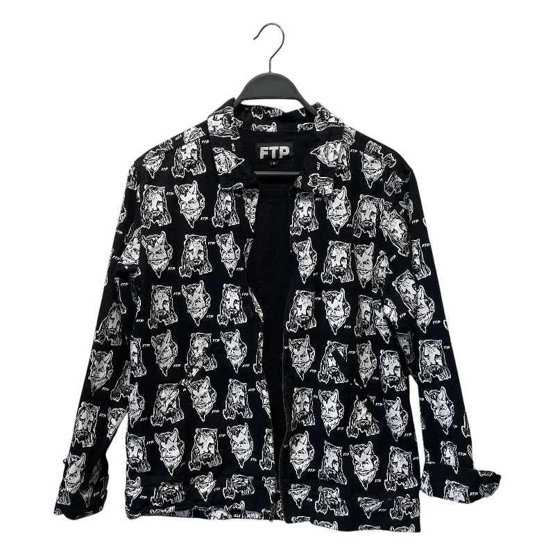 Contemporary Chic FTP/Jacket/S/Cotton/BLK/All Over Print/