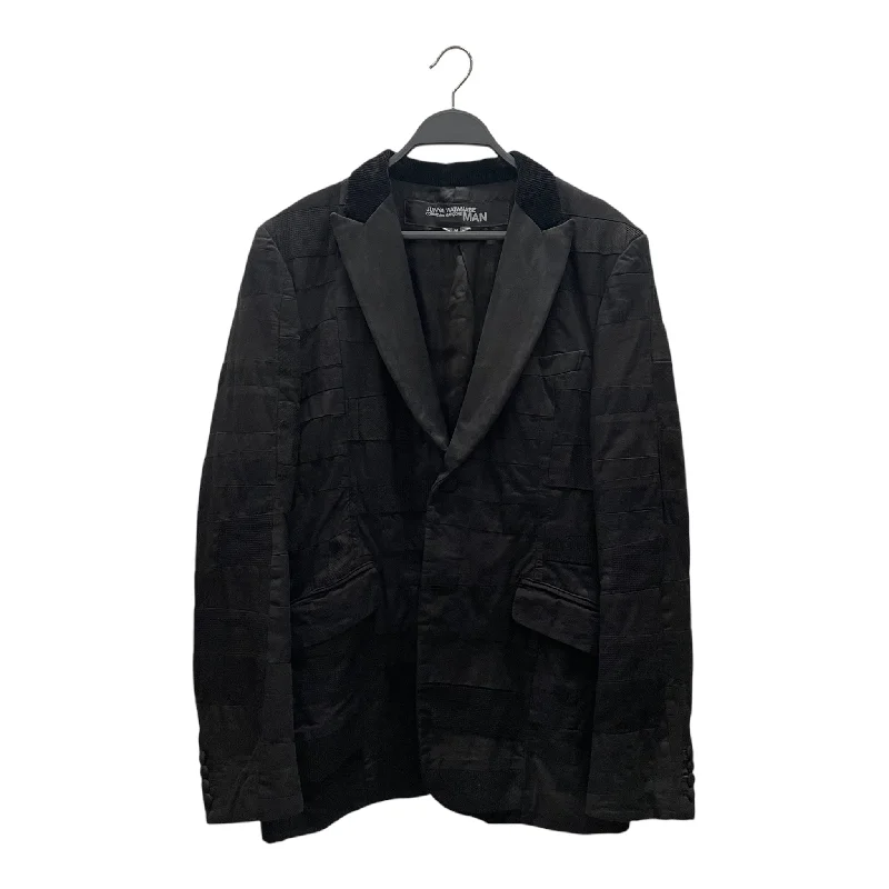 Y2K Outfit JUNYA WATANABE COMME des GARCONS MAN/Tailored Jkt/M/Wool/BLK/CUT & SEW PATCHWORK